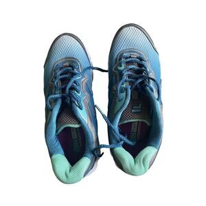 Fila Women's Cool Max Memory Foam Athletic Shoes Gray Blue Size 10. RN 91175